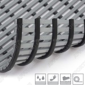 Estrado em rolo para balneário