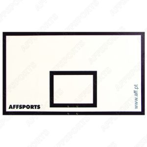 Tabela Basquetebol AFF Fibra 1.80mx1.05mx22mm s/Furação