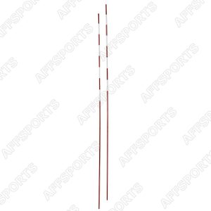 Mira/Antena p/Voleibol Fibra Vidro Bicolor c/1,80m (1 peça)