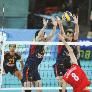 Rede Voley 4mm PPHT 10X10cm Ent. 9,5x1m S/Nós Preta Competição