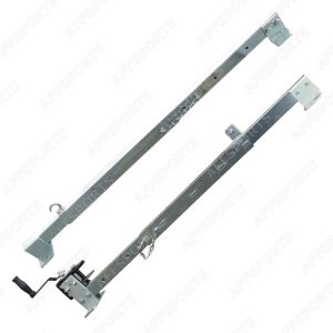 Conjunto de calhas para fixação de rede voleibol na parede
