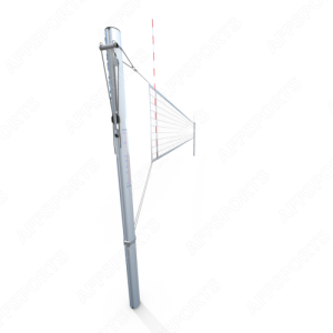 Postes Voleibol AFF Alumínio Branco 110mm com Driça